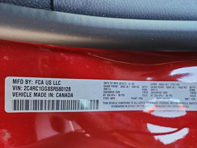 2025 CHRYSLER PACIFICA L - 2C4RC1GG8SR580128