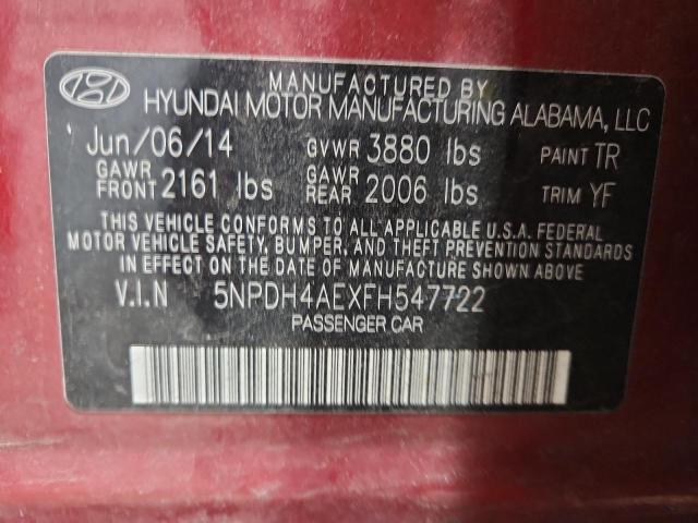 2015 HYUNDAI ELANTRA SE #3303736426