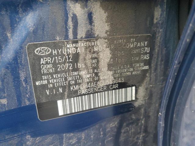 2013 HYUNDAI ELANTRA GL - KMHDH4AE8DU519643