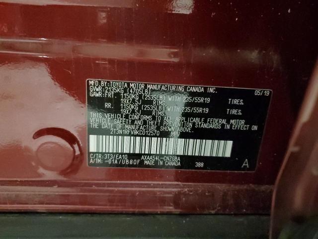 2019 TOYOTA RAV4 LIMIT - 2T3N1RFV8KC012570