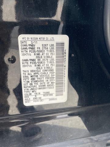 2011 NISSAN MURANO S - JN8AZ1MW5BW173323