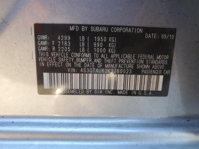 2019 SUBARU IMPREZA LI #3293283430