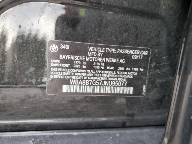 2018 BMW 340 XI WBA8B7G57JNU95077