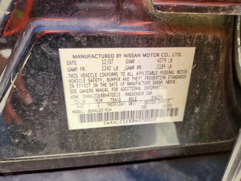 2008 NISSAN ALTIMA 2.5 #3278858076