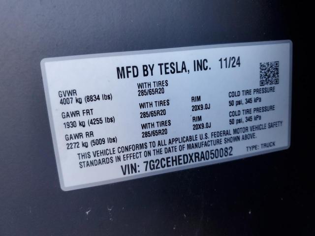 2024 TESLA CYBERTRUCK - 7G2CEHEDXRA050082