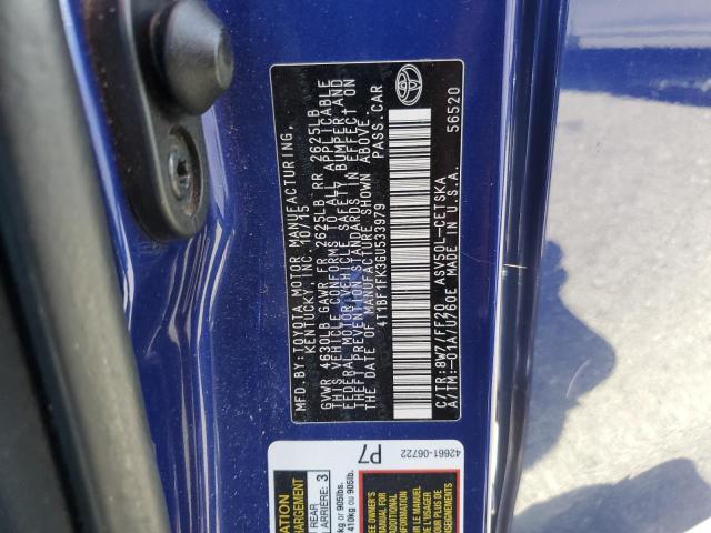 2016 TOYOTA CAMRY LE 4T1BF1FK3GU533979