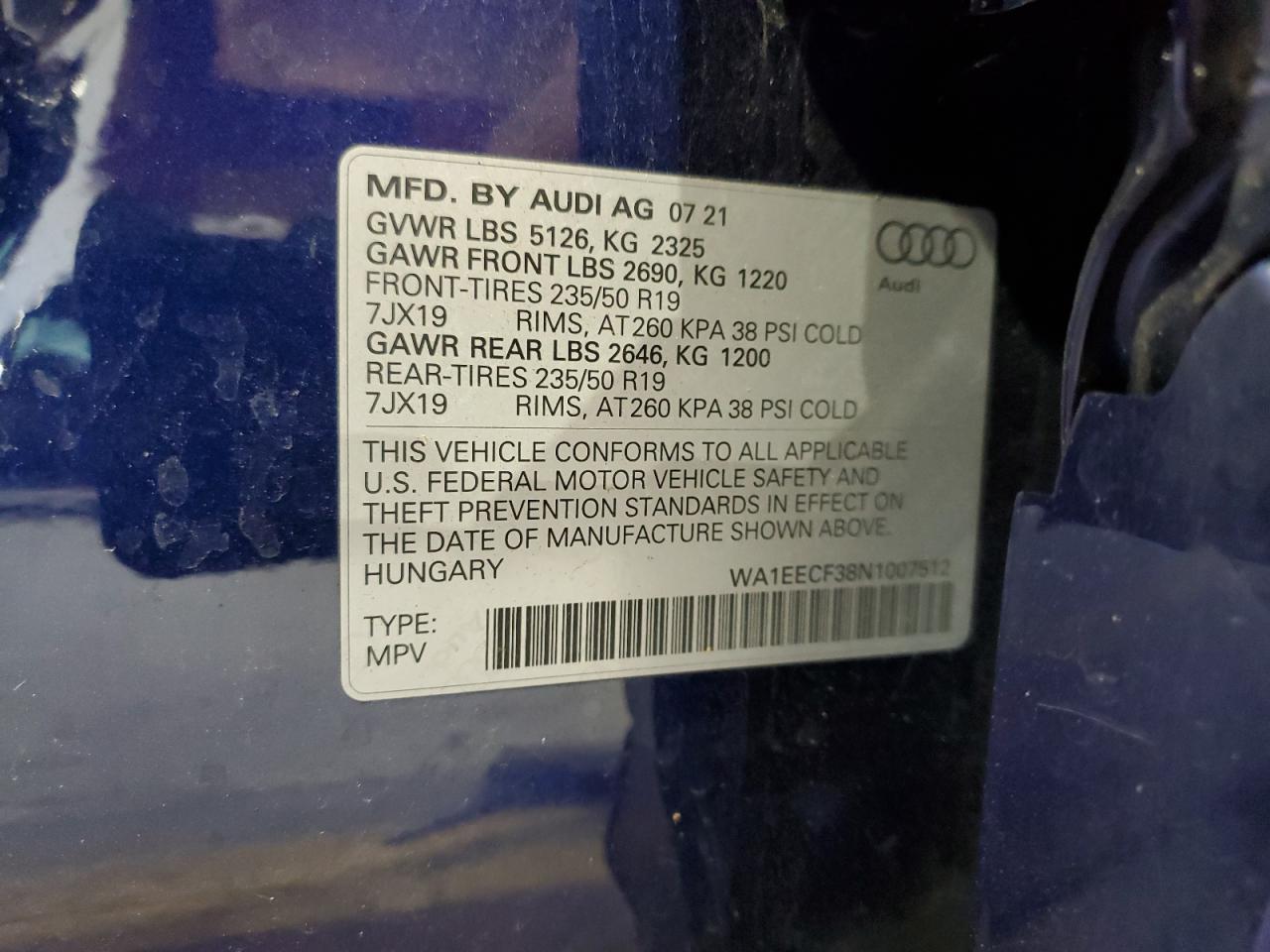 AUDI Q3 PREMIUM PLUS S LINE 45