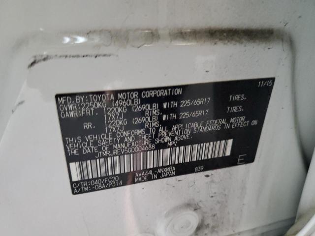 2016 TOYOTA RAV4 HV XL JTMRJREV5GD004688