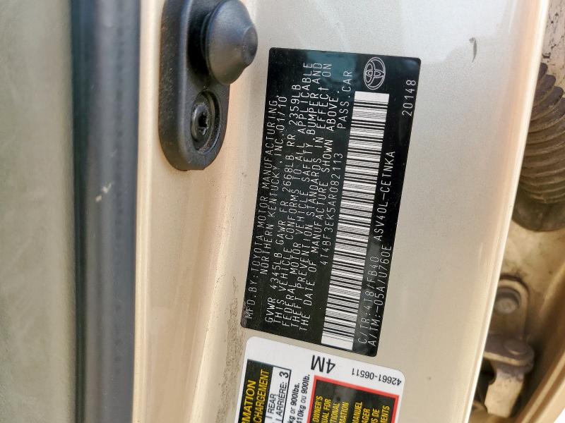 2010 TOYOTA CAMRY BASE - 4T4BF3EK5AR082113