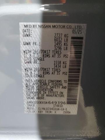 2025 NISSAN FRONTIER S - 1N6ED1EKXSN649396