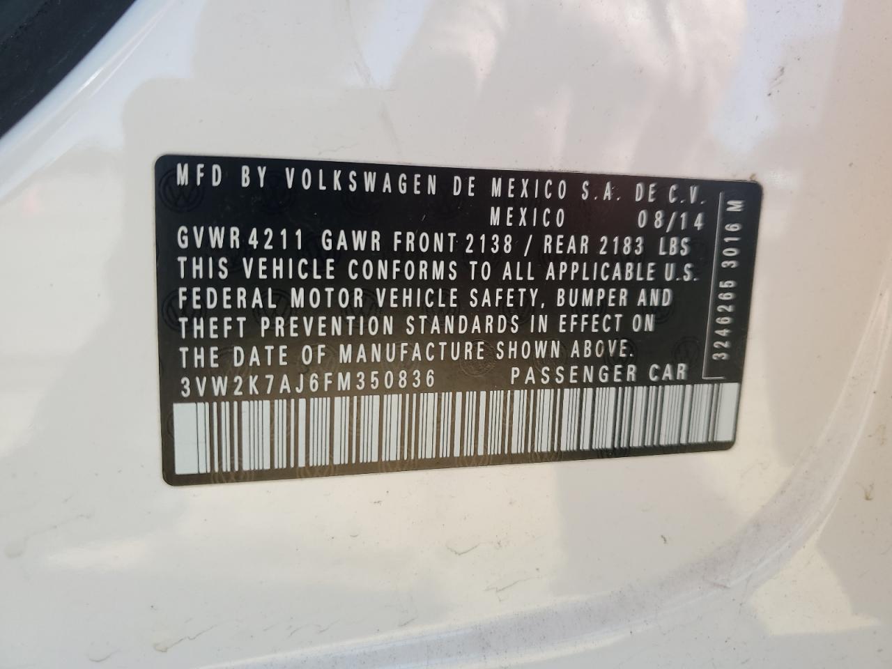 VOLKSWAGEN JETTA BASE