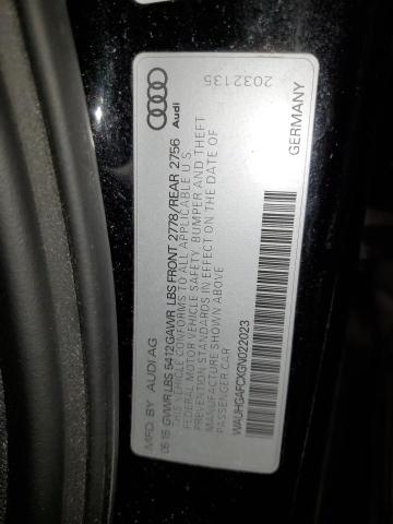 2016 AUDI A6 PRESTIG WAUHGAFCXGN022023