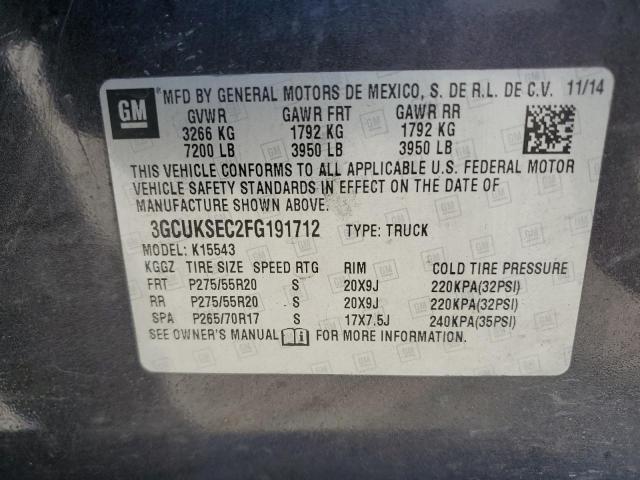 2015 CHEVROLET SILVERADO #3301766381