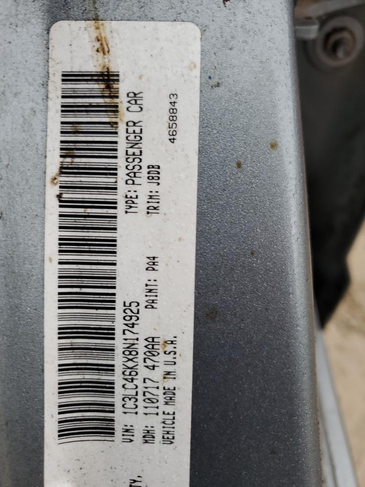 Lot #3301809418 2008 CHRYSLER SEBRING LX