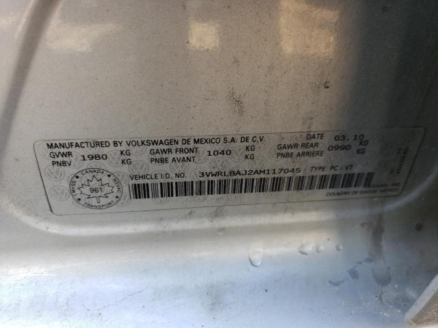 2010 VOLKSWAGEN JETTA TDI - 3VWRL8AJ2AM117045