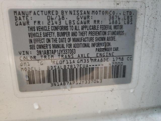 2018 NISSAN SENTRA S - 3N1AB7AP1JY337063