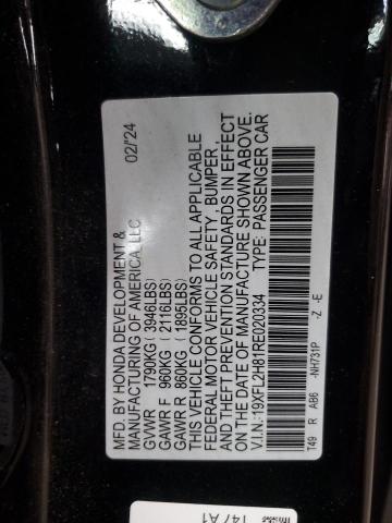 2024 HONDA CIVIC SPOR - 19XFL2H81RE020334