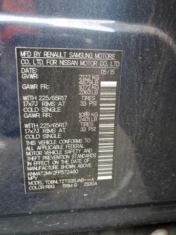 2015 NISSAN ROGUE S - KNMAT2MV2FP572460