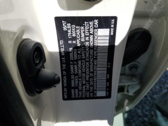 2017 HONDA CIVIC TYPE-R TOURING - SHHFK8G79HU201400