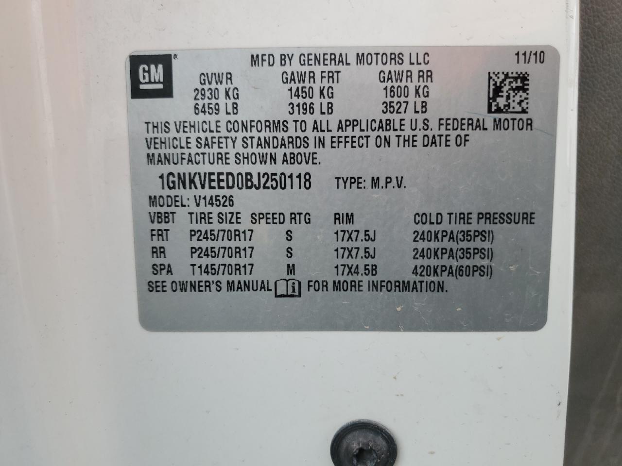 CHEVROLET TRAVERSE LS