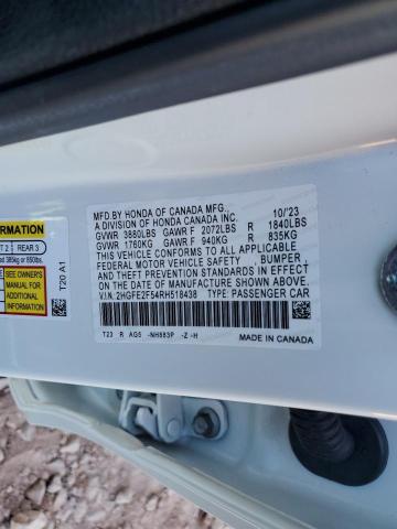 2024 HONDA CIVIC SPOR - 2HGFE2F54RH518438