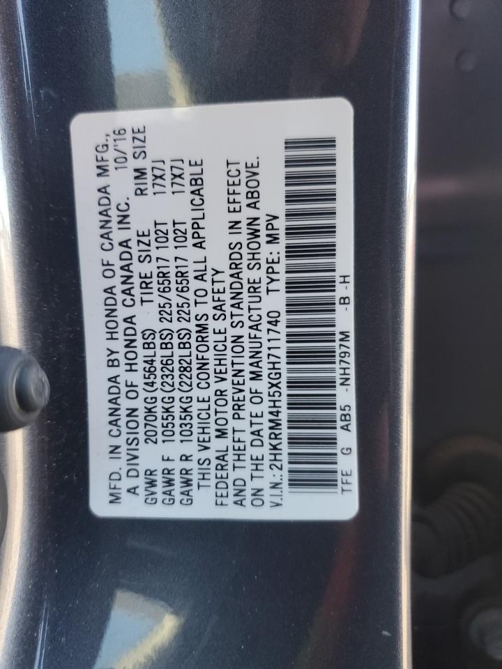 Lot #3308323187 2016 HONDA CR-V EX