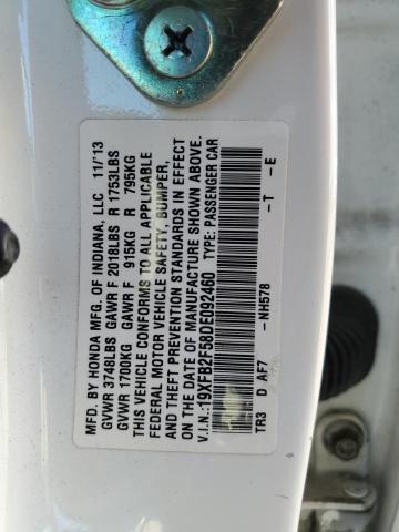 2013 HONDA CIVIC LX - 19XFB2F58DE092460