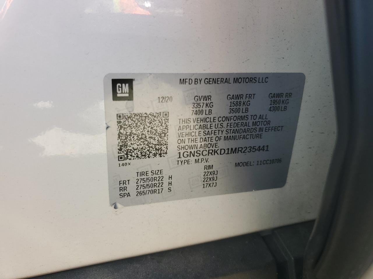 CHEVROLET TAHOE C1500 RST