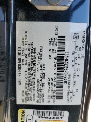 2014 FORD FUSION SE - 3FA6P0H96ER284711