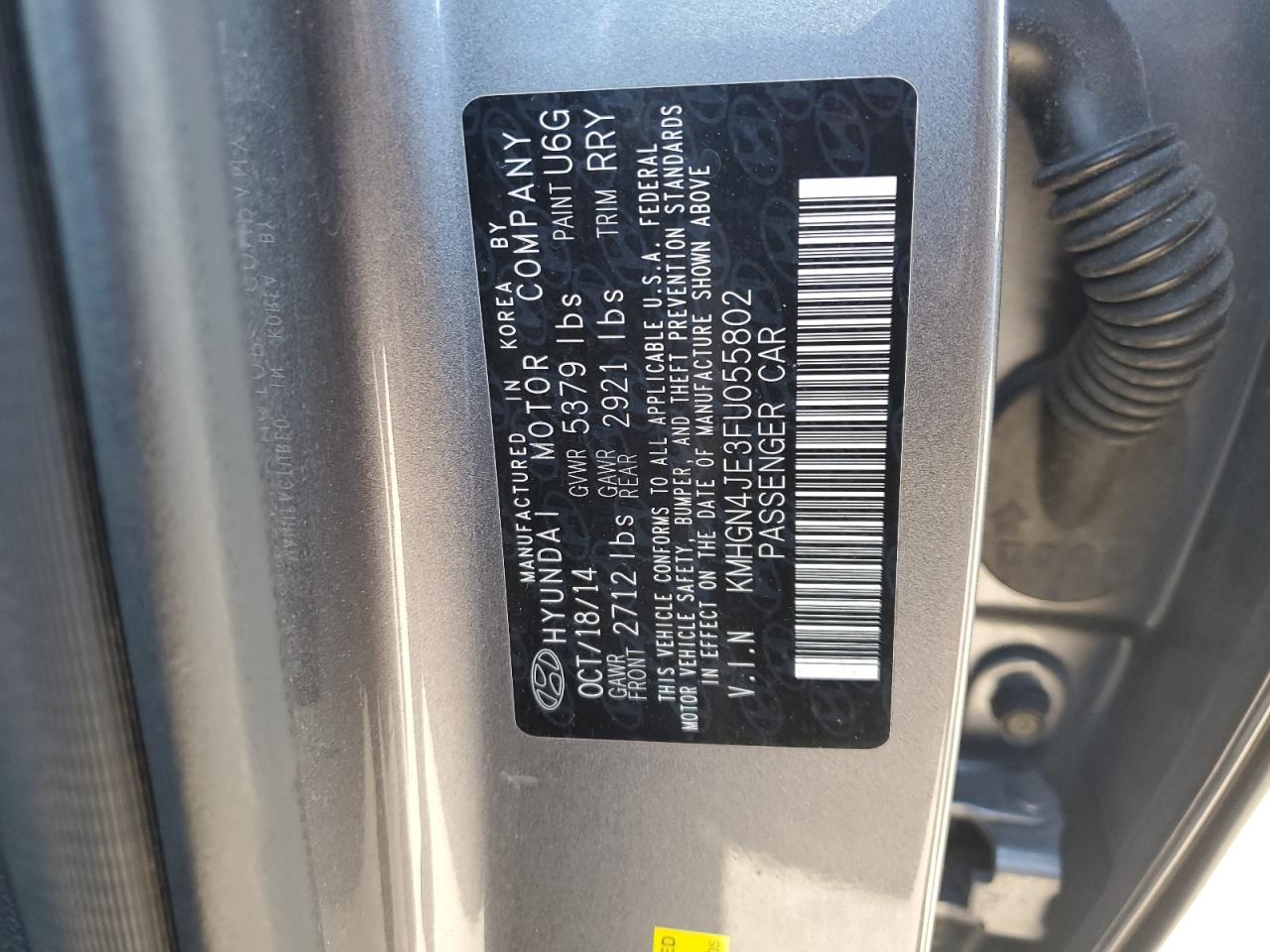 HYUNDAI GENESIS 3.8L