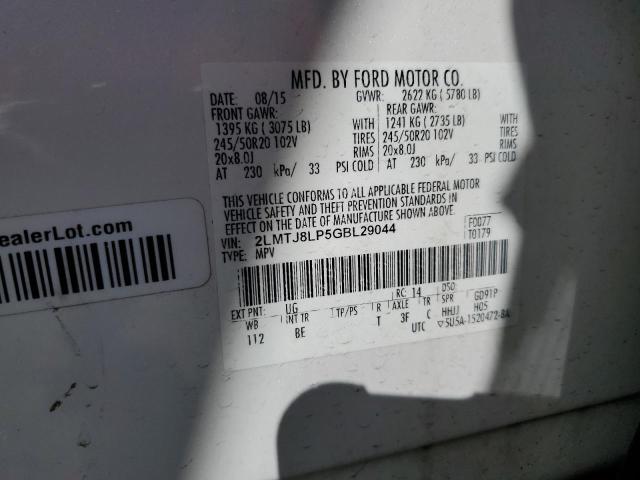 2016 LINCOLN MKX RESERV #3302879912