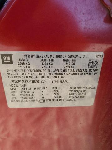 2013 GMC TERRAIN SL - 2GKFLSE36D6287278