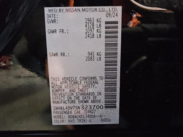 2025 NISSAN ALTIMA SV - 1N4BL4DV7SN323700
