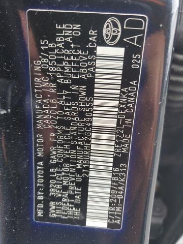2016 TOYOTA COROLLA L 2T1BURHE2GC490555