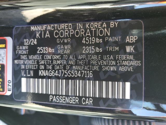 2025 KIA K5 GT LINE - KNAG64J75S5347116