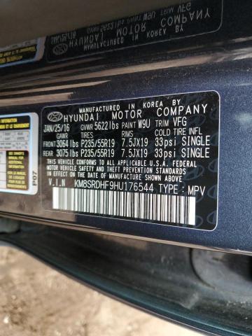 2017 HYUNDAI SANTA FE S KM8SRDHF9HU176544