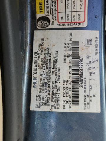 2012 FORD FUSION SE - 3FAHP0HA5CR299071