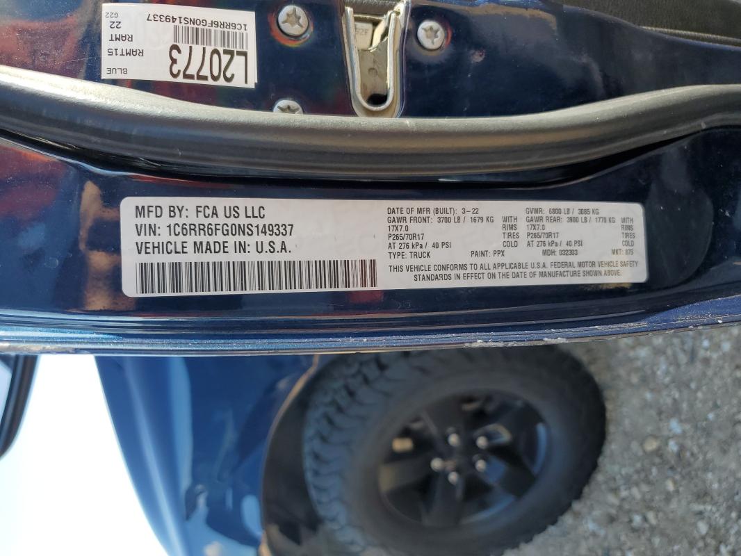 2022 RAM 1500 CLASS #3284628325