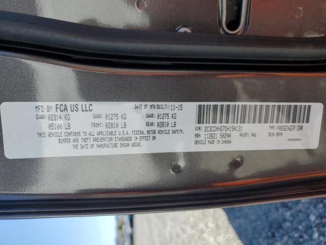 2016 DODGE CHARGER SX 2C3CDXHG7GH154131