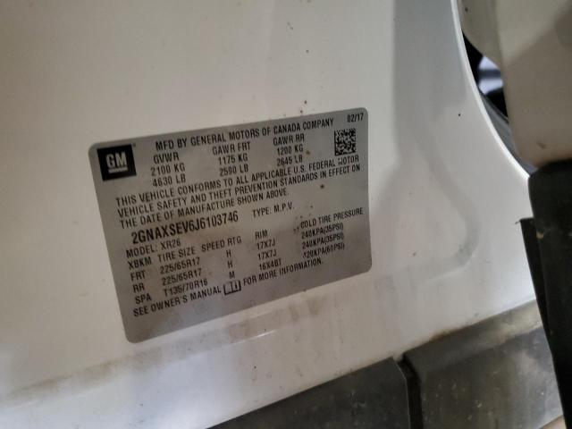 2018 CHEVROLET EQUINOX LT - 2GNAXSEV6J6103746