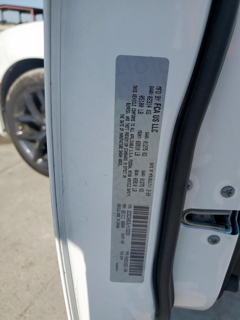 2020 DODGE CHARGER SX - 2C3CDXBG3LH133229