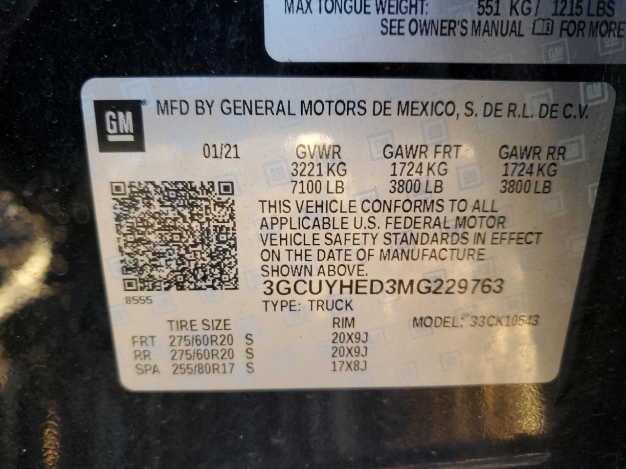 CHEVROLET SILVERADO 1500 K1500 HIGH COUNTRY