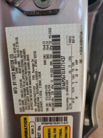 2020 FORD FUSION S #3304006661