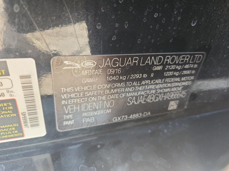 2017 JAGUAR XE PRESTIG SAJAE4BGXHA966645