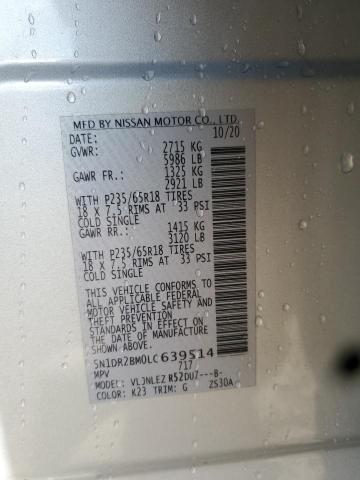 2020 NISSAN PATHFINDER #3282507870