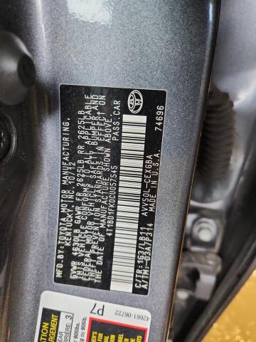 2012 TOYOTA CAMRY HYBR - 4T1BD1FK0CU057545