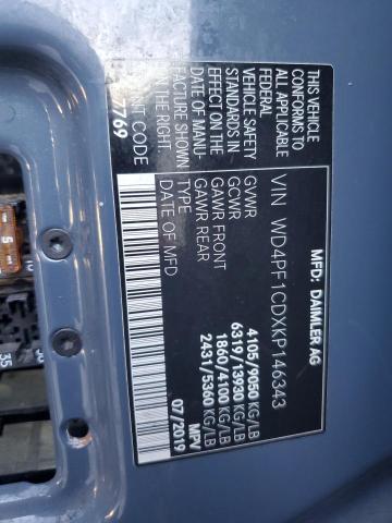 2019 MERCEDES-BENZ SPRINTER 2 WD4PF1CDXKP146343