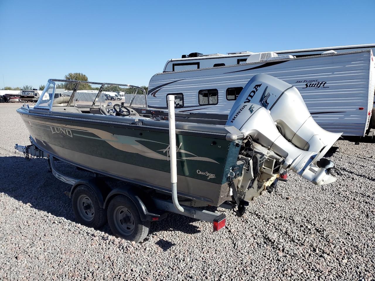 Lot #3270704859 2003 LUND BOAT W/TRL
