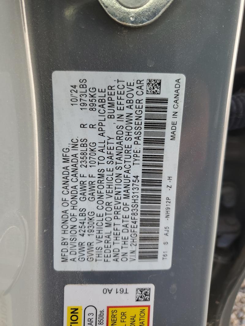 2025 HONDA CIVIC SPOR #3269797716