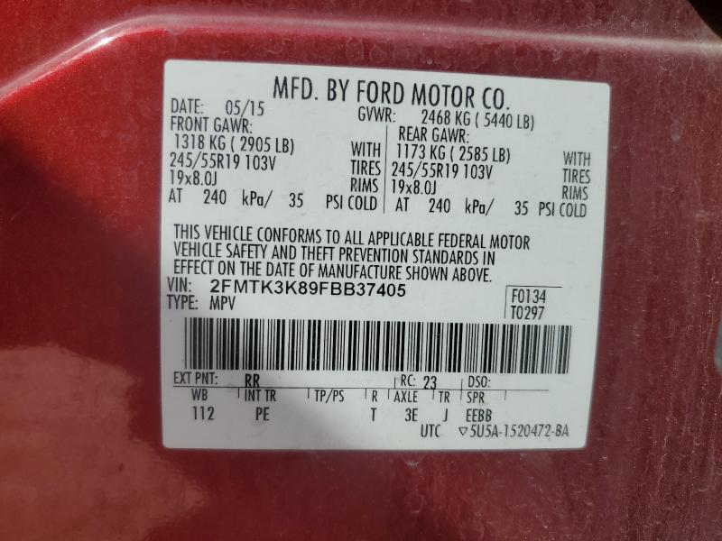 2015 FORD EDGE TITAN 2FMTK3K89FBB37405